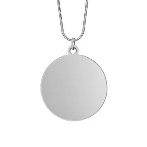 Intersection#104 2010 Snake Bone Chain Round Pendant Necklace