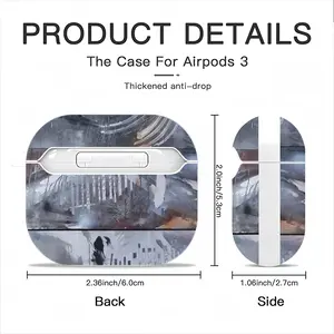 Rolled Dimensions Airpods 3 Case (Hard Shell, White)