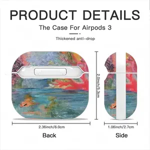 Alligator In Plastic River Airpods 3 Case (Hard Shell, White)