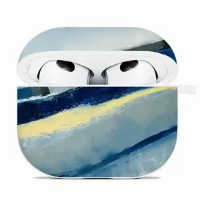 Blue Abstract Airpods 3 Case (Hard Shell, White)