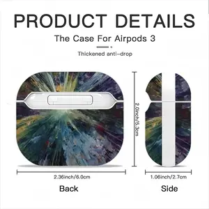 Chaos In The Space Airpods 3 Case (Hard Shell, White)