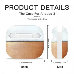 Black And White Over Copper Airpods 3 Case (Hard Shell, White)