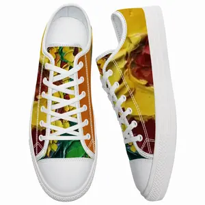 Men The Pleasure Of Flowers G Retro Canvas Shoes