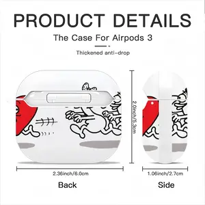 Chasing Love Airpods 3 Case (Hard Shell, White)