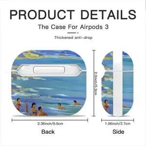 Bathers In Antibes Airpods 3 Case (Hard Shell, White)