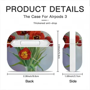 Tulips Airpods 3 Case (Hard Shell, White)