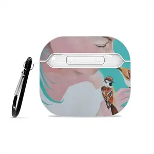 Girl With Sparrows -Diptych Airpods 3 Case (Hard Shell, White)