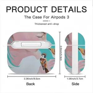 Girl With Sparrows -Diptych Airpods 3 Case (Hard Shell, White)