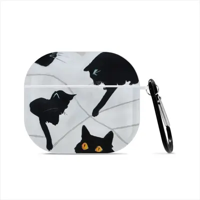 Cats With Thread Airpods 3 Case (Hard Shell, White)