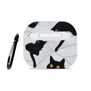 Cats With Thread Airpods 3 Case (Hard Shell, White)