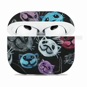 Cats Airpods 3 Case (Hard Shell, White)