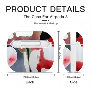 Hibiscus Airpods 3 Case (Hard Shell, White)