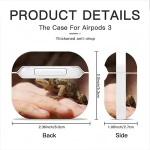 Ontario Hand Frog Airpods 3 Case (Hard Shell, White)