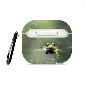 Green Frog - Staring Contest Airpods 3 Case (Hard Shell, White)