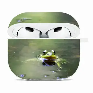 Green Frog - Staring Contest Airpods 3 Case (Hard Shell, White)