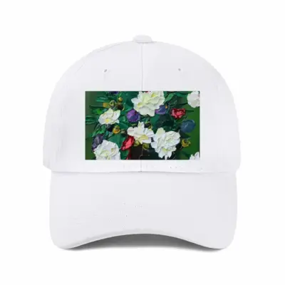 The Pleasure Of Flowers D Baseball Cap (White)