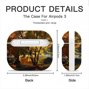 Autumn Sunset Airpods 3 Case (Hard Shell, White)