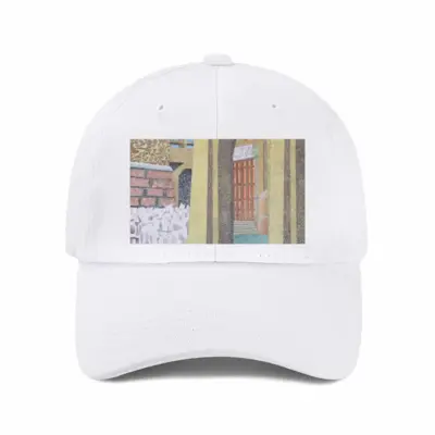 A Crowd Began To Form Baseball Cap (White)