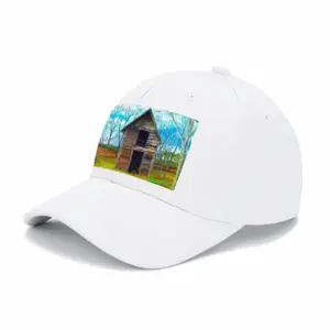 Barn By The Side Of The Road Baseball Cap (White)