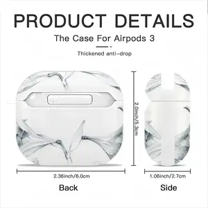 Diary With Lilies Airpods 3 Case (Hard Shell, White)