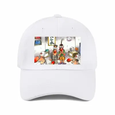 Office Injury Baseball Cap (White)