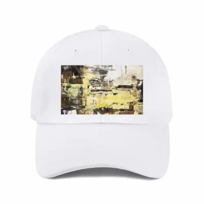 Beach And Rocks Baseball Cap (White)