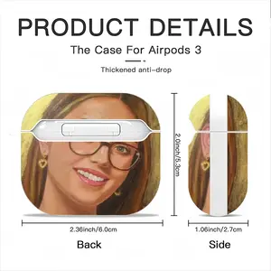 Lady Mia Airpods 3 Case (Hard Shell, White)