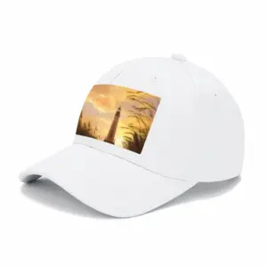 The Shine Of Lighthouse Outside Baseball Cap (White)