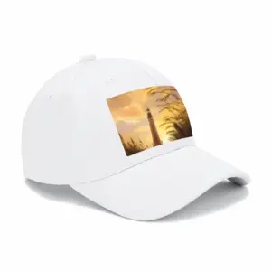 The Shine Of Lighthouse Outside Baseball Cap (White)