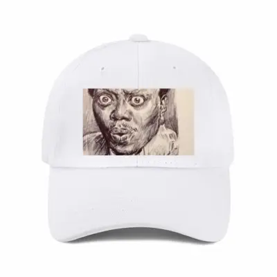 Bernie Mac Portrait Baseball Cap (White)