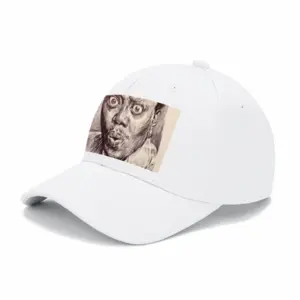 Bernie Mac Portrait Baseball Cap (White)