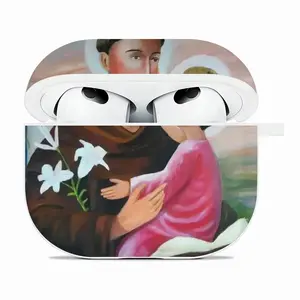 Saint Anthony Airpods 3 Case (Hard Shell, White)