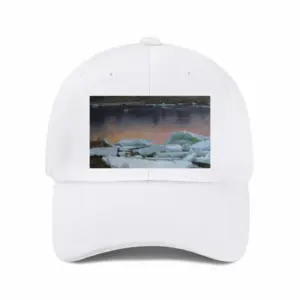 Ice Drift Twilight Baseball Cap (White)