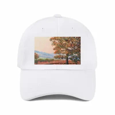 Autumn In The Country Baseball Cap (White)