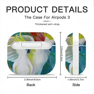 Enduring Beauty Parrots Airpods 3 Case (Hard Shell, White)