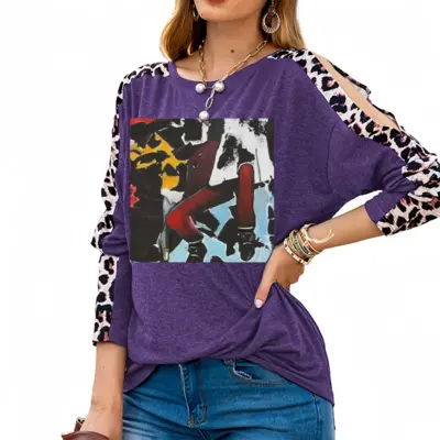 Women Without Balance Leopard Long-Sleeved T-Shirt