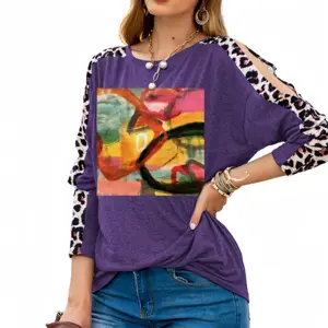 Women Dual 9 Leopard Long-Sleeved T-Shirt