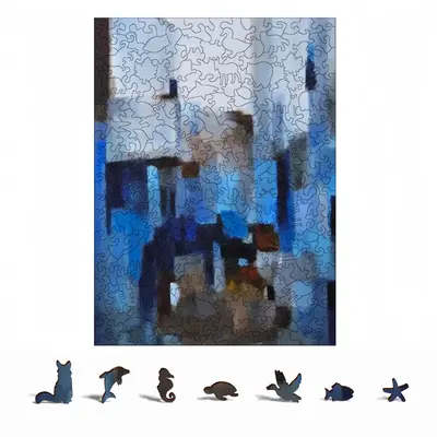 Chefchaouen Animal Module Puzzle (Vertical)