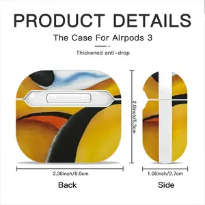 My Hokusai 8 Airpods 3 Case (Hard Shell, White)