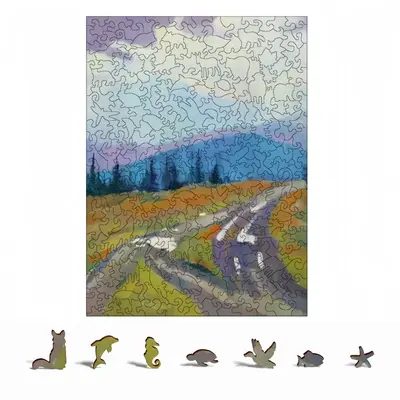 Way At Mountains Animal Module Puzzle (Vertical)