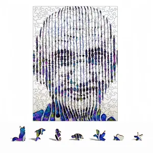 Ghandi An Example Of Generosity And Goodness Animal Module Puzzle (Vertical)