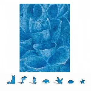 Blue Dahlia Animal Module Puzzle (Vertical)