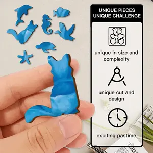 Blue Dahlia Animal Module Puzzle (Vertical)