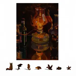 A Candle Burned Animal Module Puzzle (Vertical)