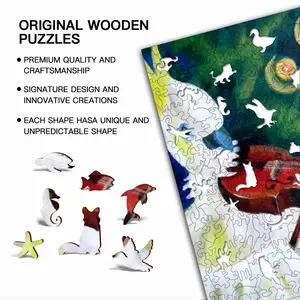 Cockatoo Plays Violin Animal Module Puzzle (Vertical)