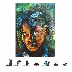 African Youngster Animal Module Puzzle (Vertical)