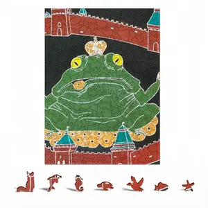 Tree Legged Toad Politics Political Animals Humour King Emperor Animal Module Puzzle (Vertical)