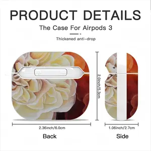 Roses Airpods 3 Case (Hard Shell, White)