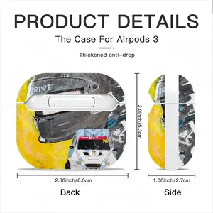 No Risk No Drift - Sport Auto Formula One Man People Airpods 3 Case (Hard Shell, White)