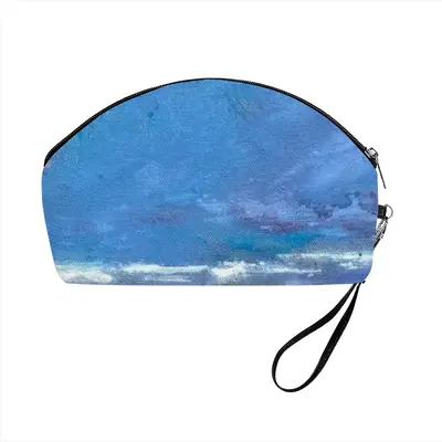 Happens By The Sea Curved Makeup Bag